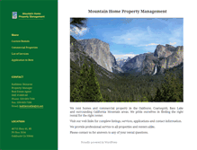 Tablet Screenshot of mountainrentalhome.com